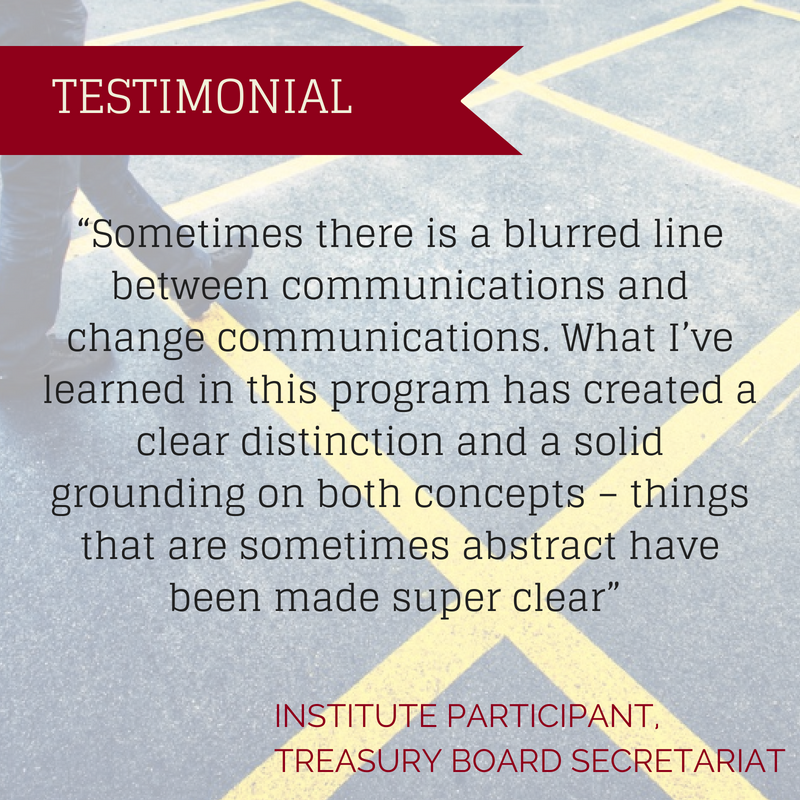 Application closes NEXT week for Strategic #Communications &amp; #Change cohort. Still time to get #GC approval for:
🖊️ Strat #comms delivery in an ever-changing world,
🖊️Advanced best practices 
🖊️a suite of tools, resources, worksheets case studies &amp; more bit.ly/2Rc37U4