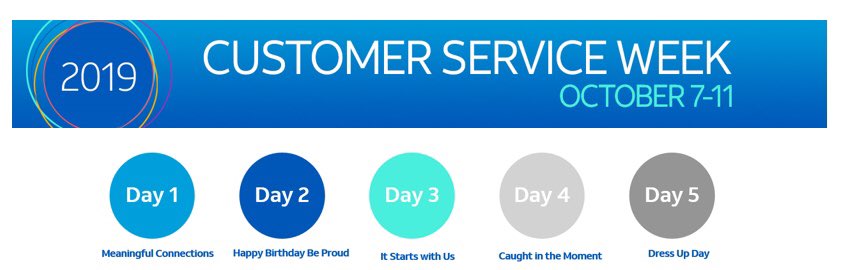 🎉Today officially kicks off 2019 Customer Service Week! This is one of the best times in our centers and locations. We can’t wait to see the fun things you all have planned! Please post &amp; tag us! #BeProudCSW2019 #GarciaBeProud