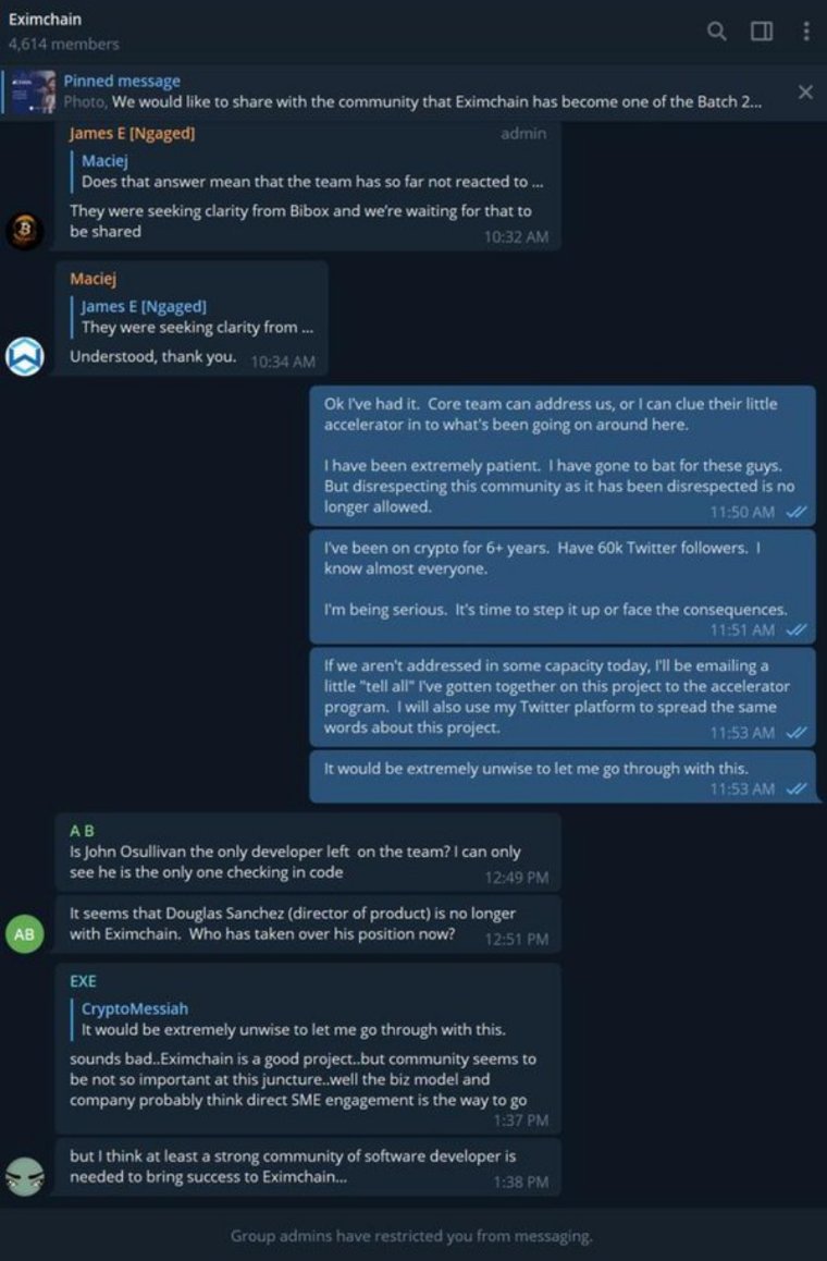 Scams_alarms's tweet photo. #eximchain #team buying $20k #leather #modular #couch from https://t.co/gV1lYlddQq #company from #Switzerland
CEO #hopeliu @hopeEximchain thank you for scamming the community.
Censorship is at all time high, no team is available, no exchange. No updates. RIP https://t.co/6R2WxAIjgy