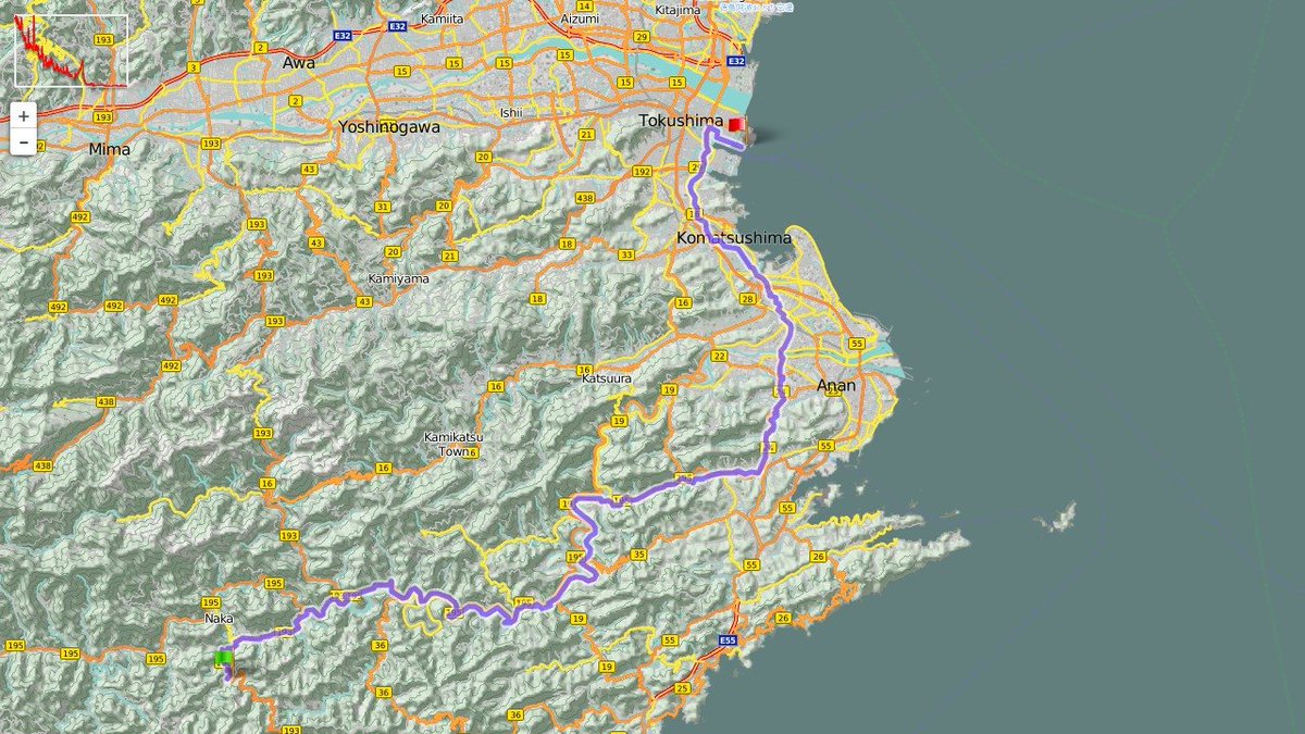 My draft for the <a href="/JapaneseOdyssey/">The Japanese Odyssey</a> 2019 ( S9 - Part 1 ) - 89 km - cycling.forkel.me/tjo2019-route-… #cycling #cyclinglife #bicyclelife #strava #stravacycling #ultraendurance #ultradistance #ultradistancecycling #longdistance #japaneseodyssey19 #tjo2019 #japan