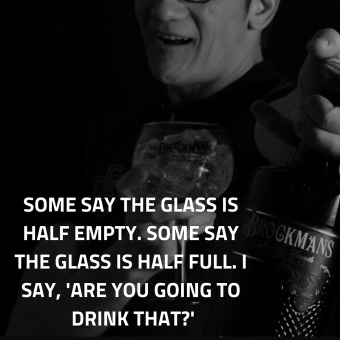 BrockmansGin's tweet image. Are you... #halfempty #halffull
