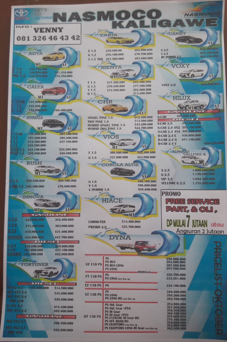 belimobilbaru's tweet photo. Update Promo dan Harga Toyota #semarang https://t.co/kR74QqP2vu