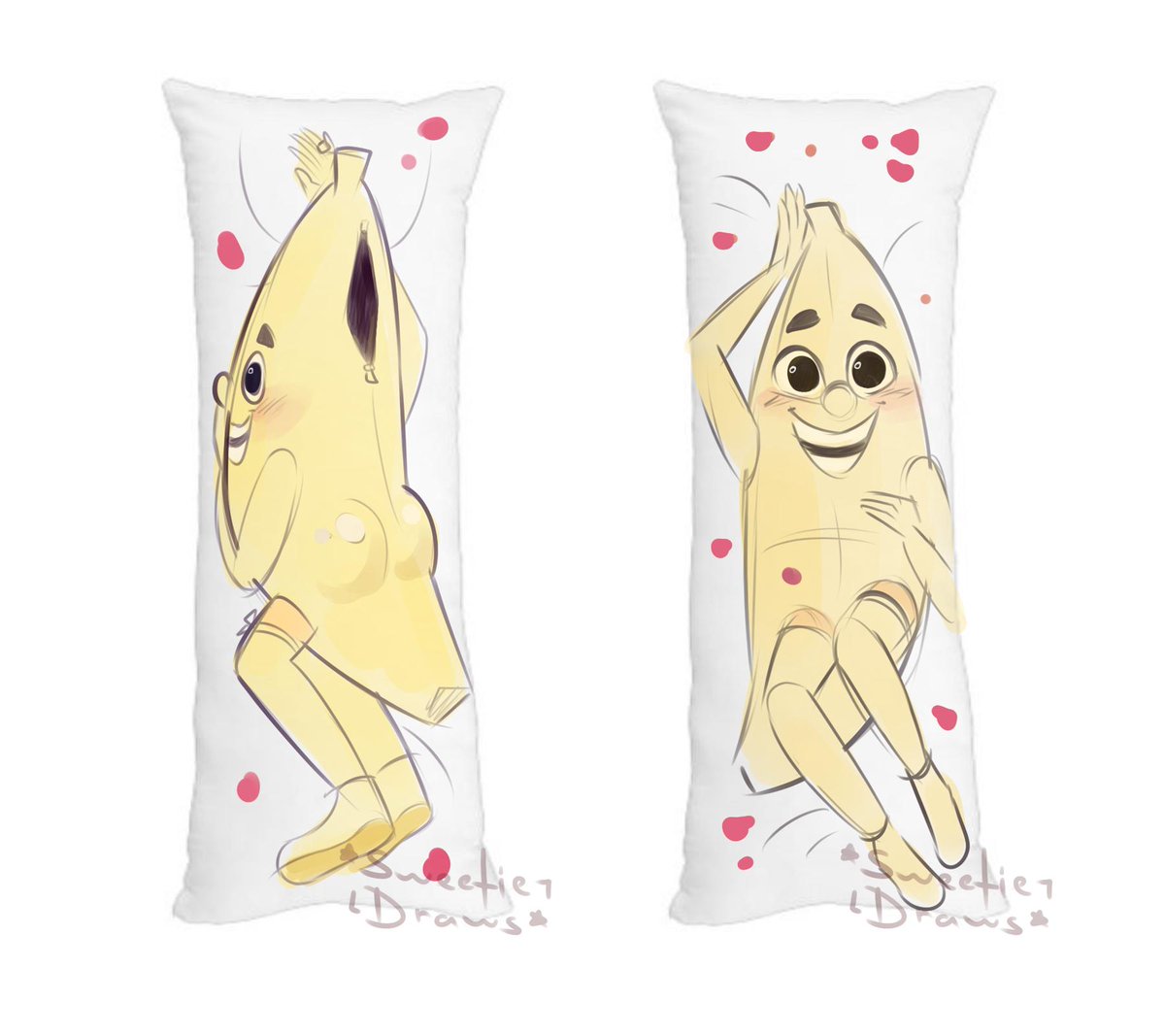 doodled a bananoir body pillow mockup cursed body pillows. 