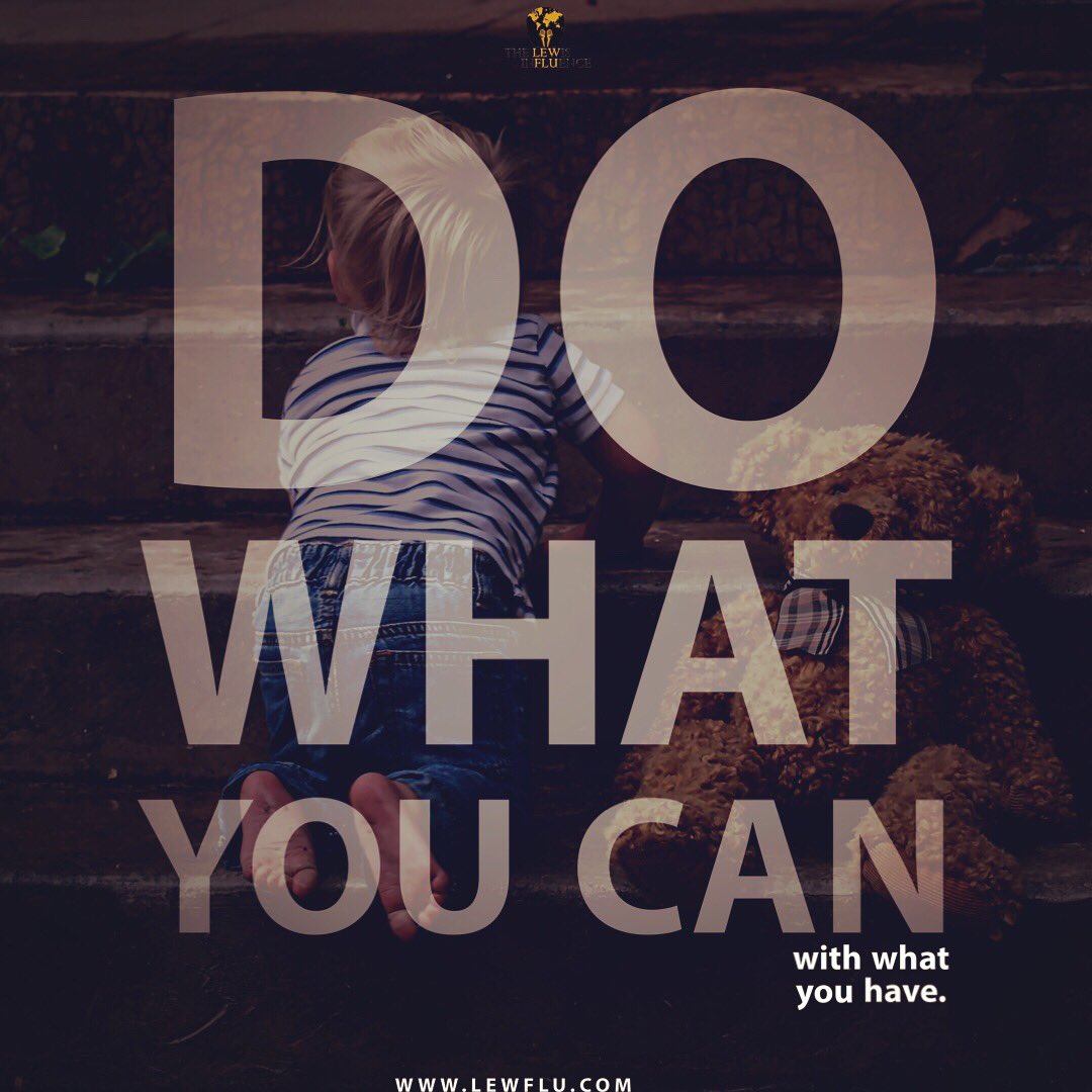 Some of you have ideas and concepts that you have been thinking about. You don't need more money or the right connection to get started. Instead, you need to take what you have and get to work. Everything u need to get started is around you and already within you. Live you first