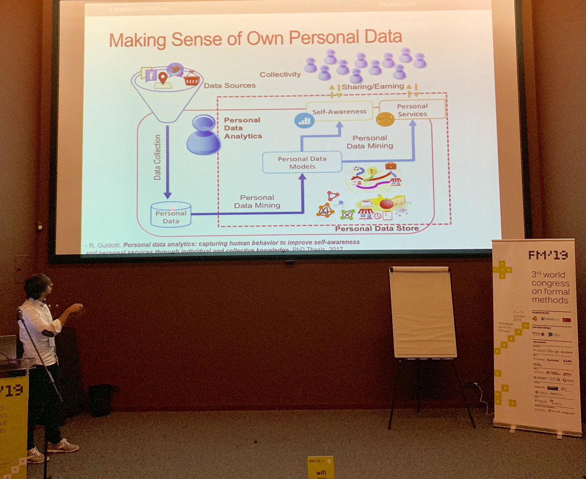 Data2ModelsBack's tweet image. Riccardo Guidotti presenting his #DataMod19 paper on “Know Thyself: How Personal Music Tastes Shape the #LastFm #OnlineSocialNetwork” - joint work with Giulio Rossetti @kdd_lab #DataMining #PersonalDataAnalytics #PersonalListeningDataModel @formalmethods19