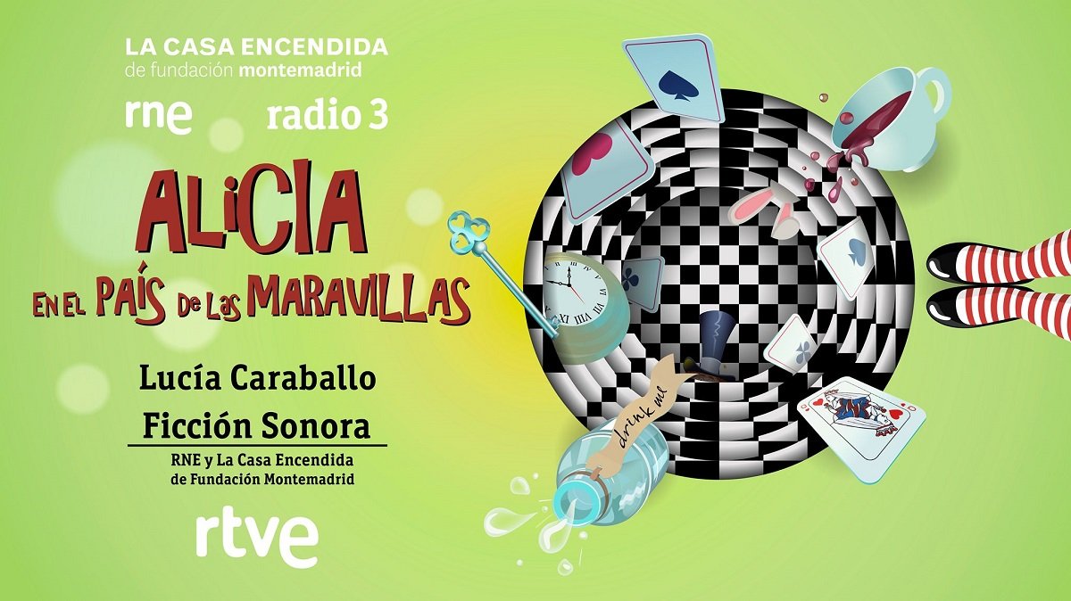 juanitosuarez's tweet photo. ♣️ ♥️🐰 "Alicia en el país de las maravillas" (de Lewis Carroll). Nueva #FicciónSonoraRne y @FMontemadrid.

🗓️  13 de octubre

👩‍👧‍👧👨‍👧‍👧👩‍👧‍👦👩‍👧👨‍👧‍👦👨‍👦‍👦👩‍👦 ¡¡PARA NIÑOS MAYORES DE 6 AÑOS!!.

🕕  A las 18:00h 

🎧   En @LaCasaEncendida (Madrid) y por #Streaming 

(+INFO) https://t.co/XjWxpobaVO https://t.co/AVNpdapkvg