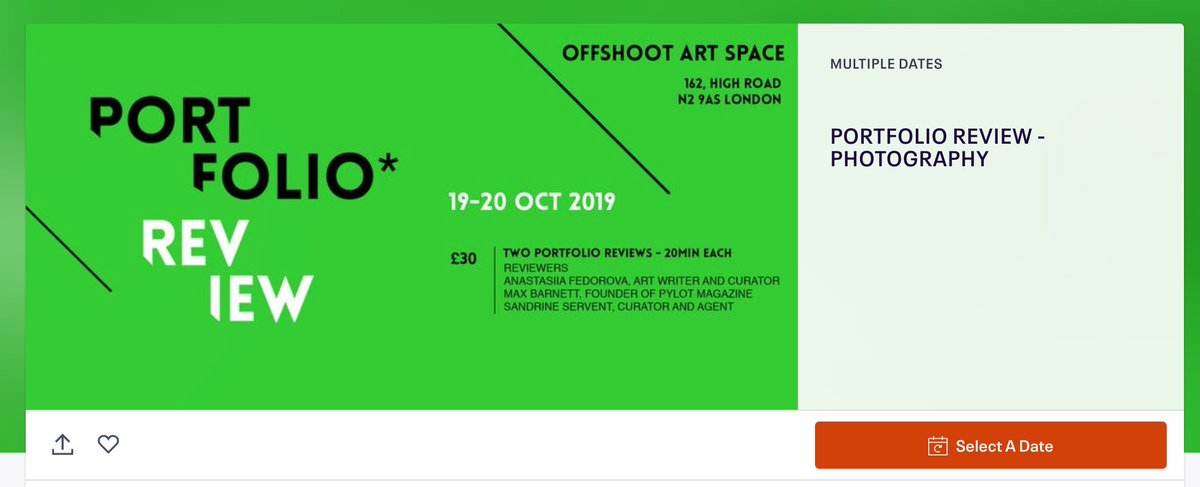Our Editor @MaxBarnettPhoto is taking part in a portfolio review day on offer to visual artists, visit the link below to find out more: 

eventbrite.co.uk/e/portfolio-re…