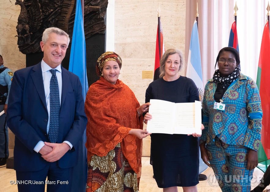 Refugees's tweet photo. We thank Angola 🇦🇴 for joining the Conventions on Statelessness. We are proud to say #IBelong with you. https://t.co/N8xYUAQIHy