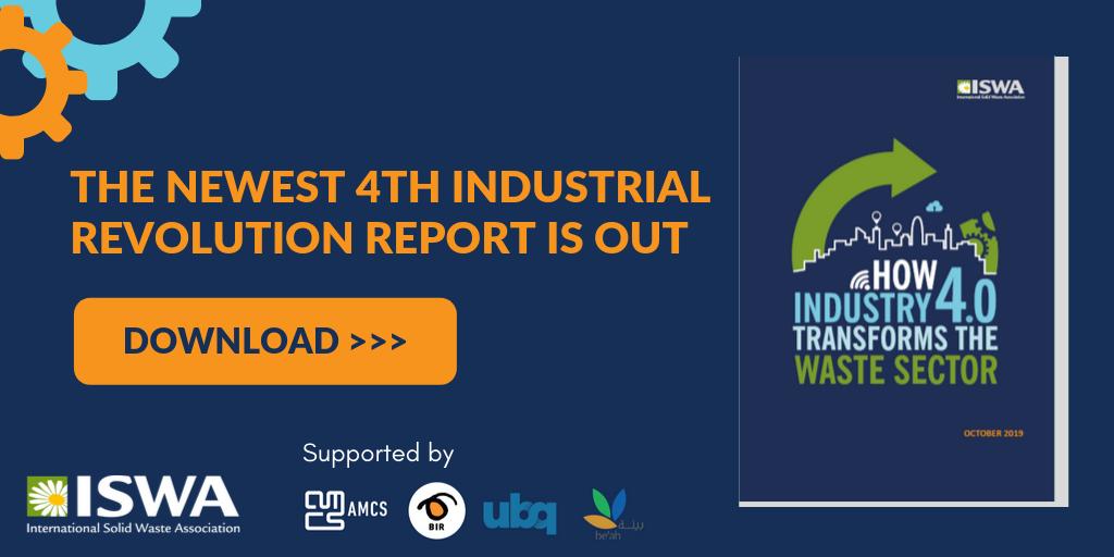 ISWA_org's tweet image. ISWA’s new report titled “How Industry 4.0 transforms the waste sector” is officially released! Download it from the ISWA Knowledge Base - bit.ly/INDUSTRY40WASTE

@ISWA2019 #ISWA2019 @AMCSGroup1 @amavrop @Omanbeah @UBQ_Materials