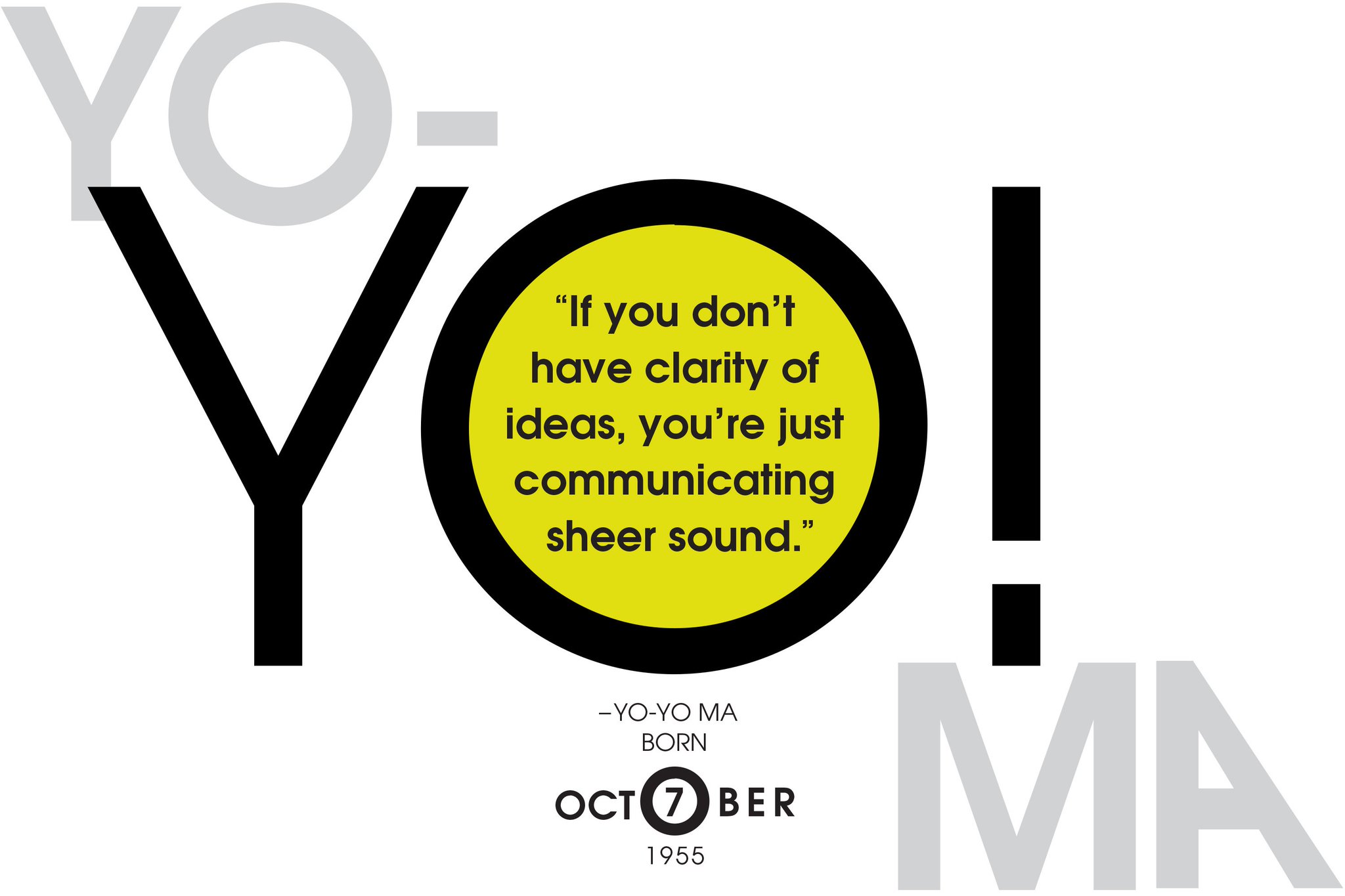 Yo, Happy Birthday to Yo-Yo Ma, born in 1955. 