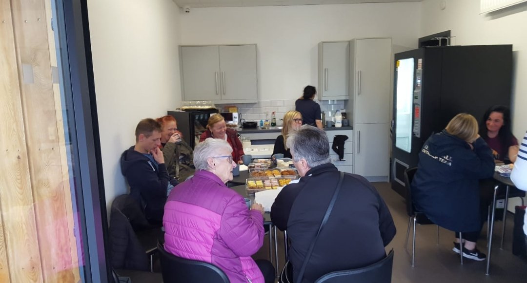 CharterNI's tweet photo. Diamond health hub in partnership with EBCDA are holding coffee mornings all week to raise awareness of Mental Health support in the area.  Please call in to the hub and have a cuppa and a natter.  #ItsOkNotToBeOk https://t.co/pebBbPaM1s