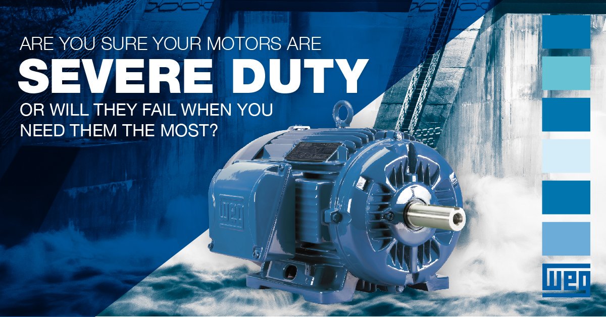 weg_usa's tweet photo. Severe Duty is standard for all WEG W22 motors. They won’t fail when you need them the most. Call us at 1-800-ASK-4WEG or visit: https://t.co/7PyewWzzJ4 #WEG #electricmotors #wegdrives #inverterdrives #motorstarter #motorruncapacitor #severeduty #motors https://t.co/5oLYuQgWao