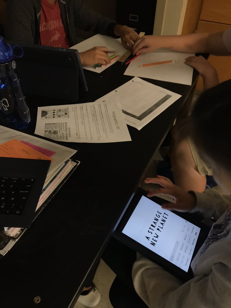 Catherine Sadowski (@sadowskiscience) on Twitter photo Getting back to “A Strange New Planet” activity. Students are creating infographics for the first 2 missions to persuade their government to complete the next 2 missions (orbiter and lander)! <a href="/westvikings/">West Vikings</a> Getting back to “A Strange New Planet” activity. Students are creating infographics for the first 2 missions to persuade their government to complete the next 2 missions (orbiter and lander)! <a href="/westvikings/">West Vikings</a>