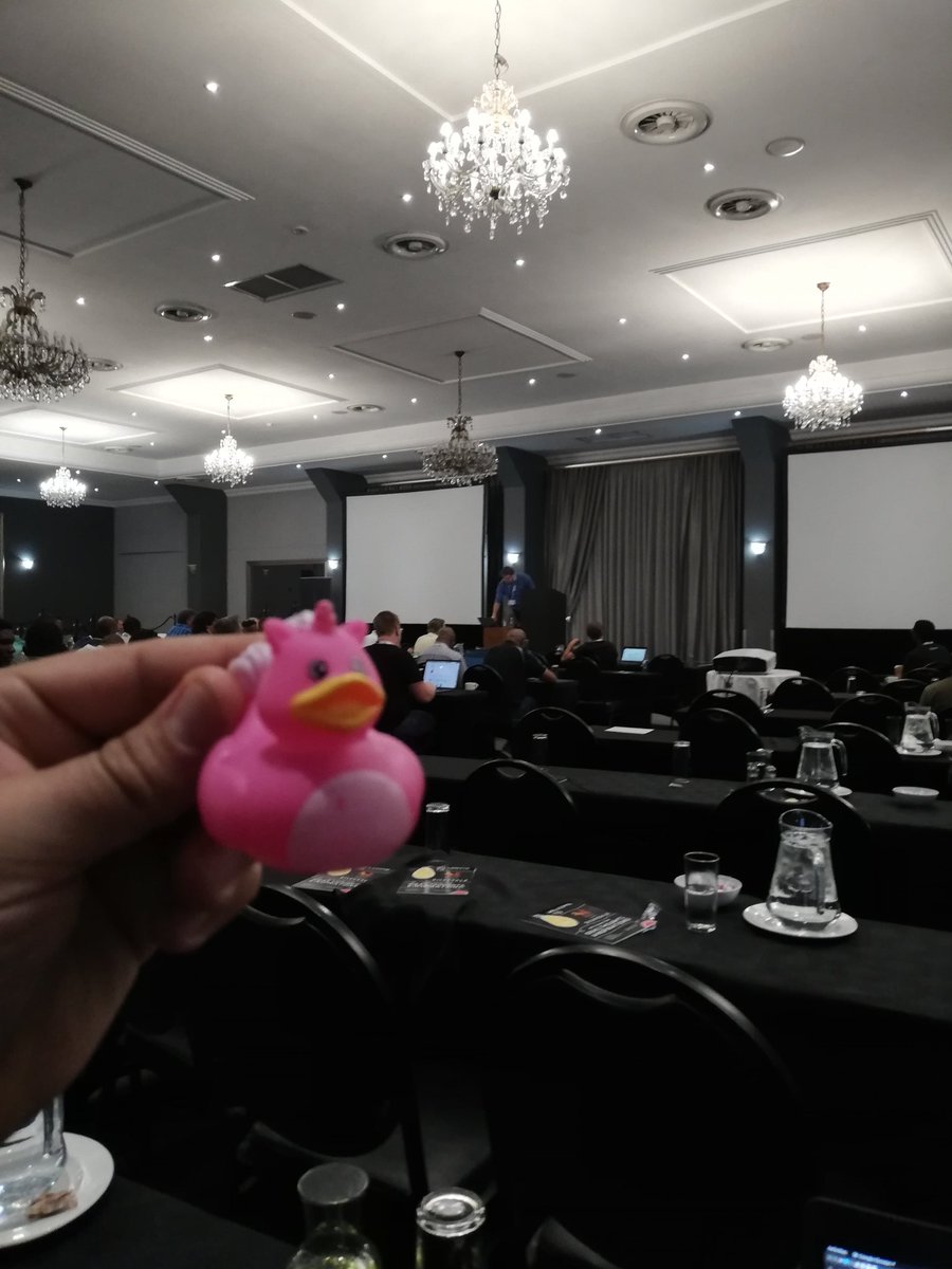 crypticg00se's tweet photo. #DuckArmyInvasion continues at the home of the penguin @LinuxConfZA. #linux #southafrica #linuxconf #linuxconfza https://t.co/9mUCZK8LhO