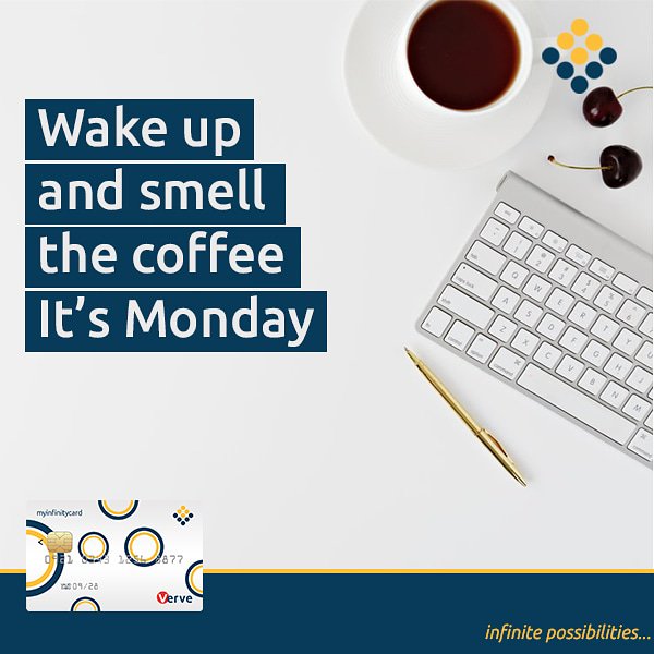 infinitycard_'s tweet photo. It’s a new week. Time to execute those lofty goals you set over the weekend.
#infinitycard #infinitepossibilities https://t.co/vvg740yMpT