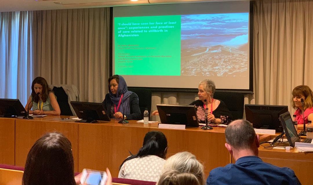 alichristou's tweet photo. Dr Adela Mubasher from @WHOAfghanistan presenting our work @Isa2019M on parents &amp; HCP experiences of care related to #stillbirth in #Afghanistan. So much opportunity to improve perinatal bereavement care @mubashera3 @C4Camille @drhofiani @ghnrc @mophofficial #ISA2019Madrid https://t.co/jZk6Bl162Z