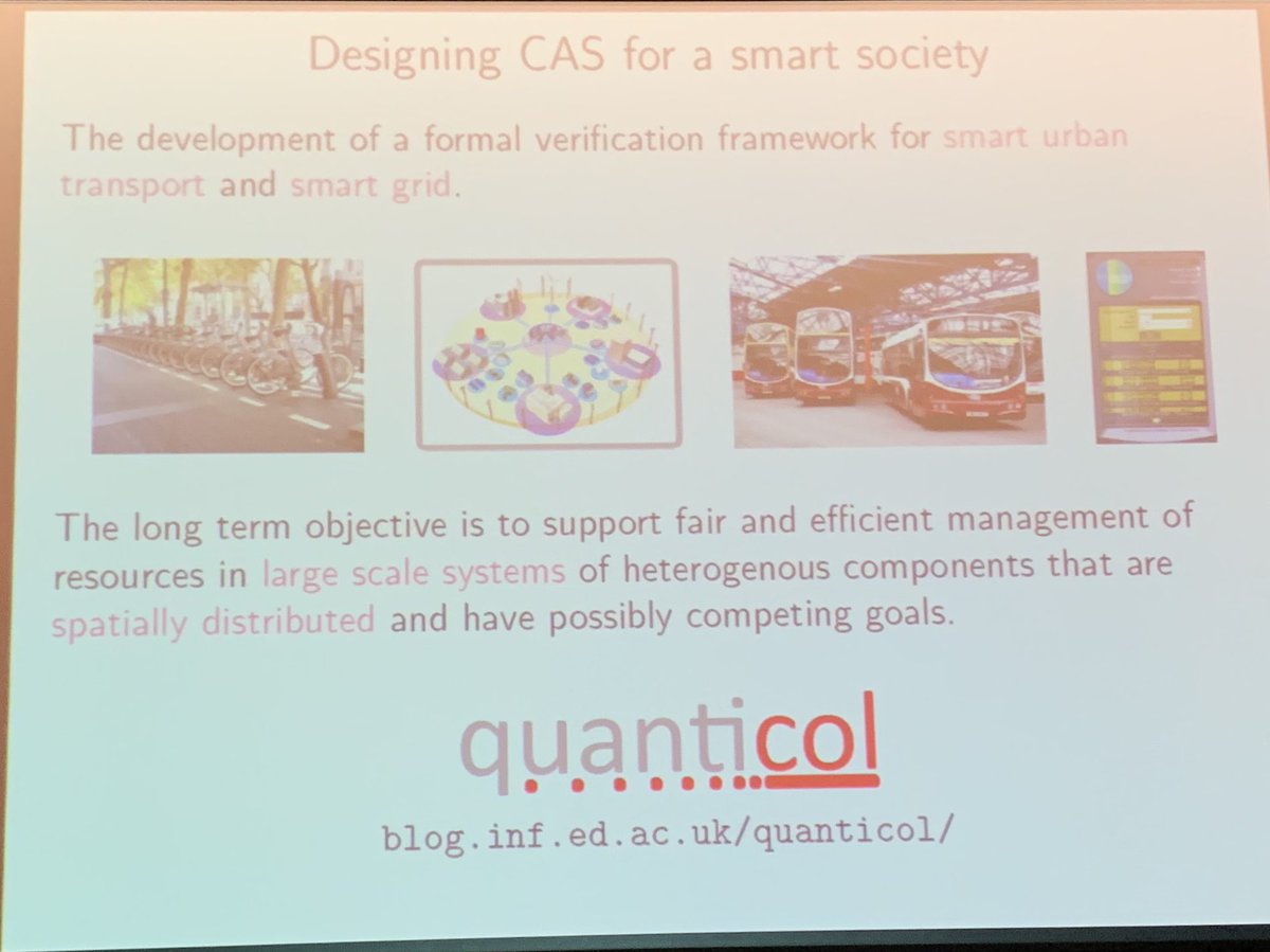 Data2ModelsBack's tweet image. Mieke Massink #DataMod19 #CAS #SmartSociety #FormalVerification #LargeScaleSystems #quanticol #spatiallogic #SpatialModelChecking #SpatioTemporalModelChecking #TopologicalSpace #BikeSharing #SmartPublicTransportation #FormalMethods @formalmethods19 @FormalMtds #formalmethods19