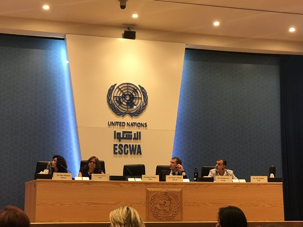 ImanDia09's tweet photo. Ms. @basma18 presenting @AUB_Lebanon libraries preservation projects experience during UN LINKS &amp; LLA open dialogue #SDGs @LebLibAssociati #UNESCWA https://t.co/wqKupnjxG4