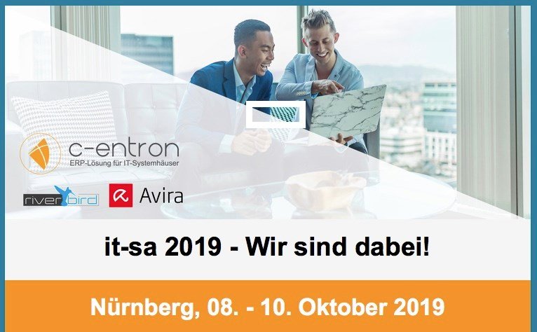 centronsoftware's tweet photo. Ab Morgen sind wir mit @Avira und Riverbird - It Management auf Europas größter Messe für IT-Sicherheit in Nürnberg.

Sie finden uns in Halle 11, Stand: 502 📌

Wir freuen uns auf Ihren Besuch! 🤝

#itsa #messe #nürnberg #erp #managedservice #avira #riverbird https://t.co/AxOfjrazmE