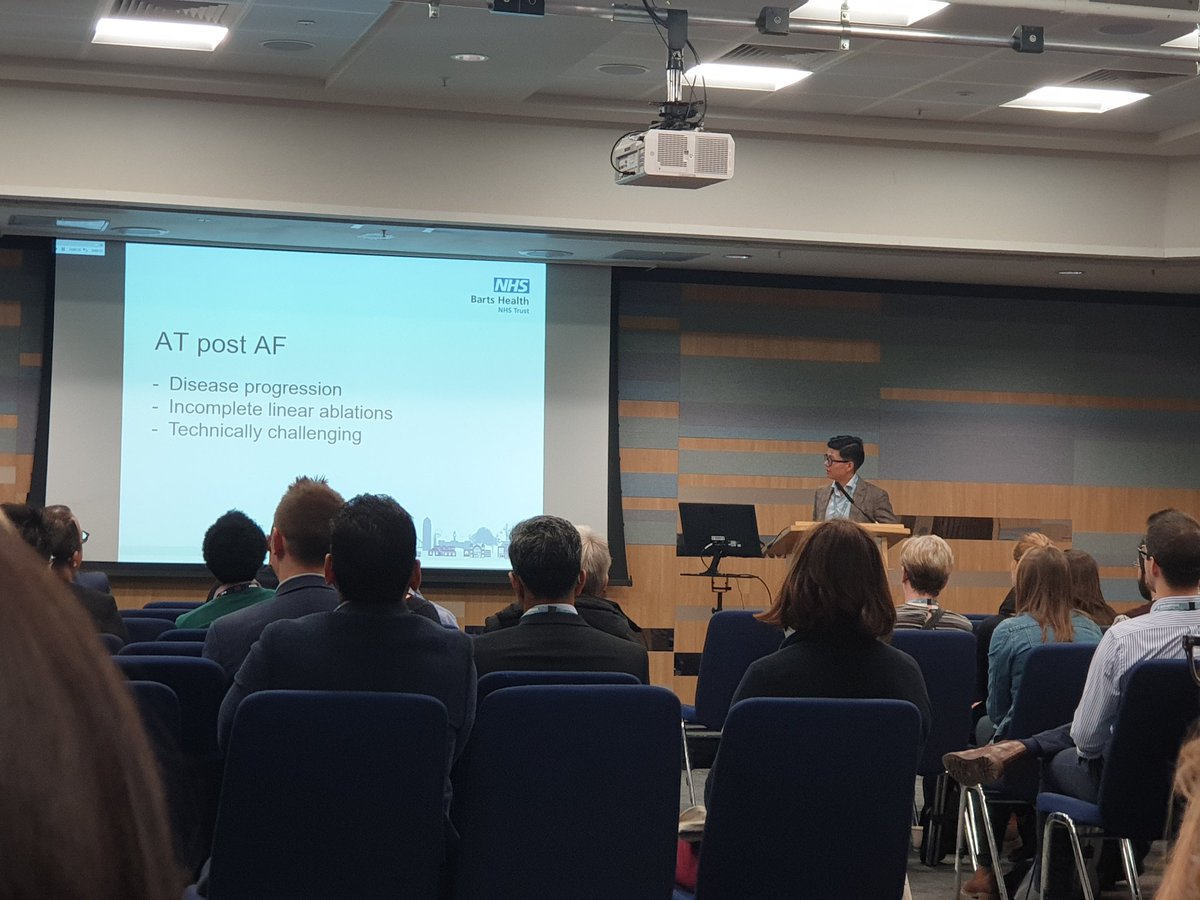 BartsCardiac's tweet photo. Dan Wan and his interesting case! Another great session at #HRC2019. @NHSBartsHealth @BHRSociety https://t.co/cInPSVDFC5