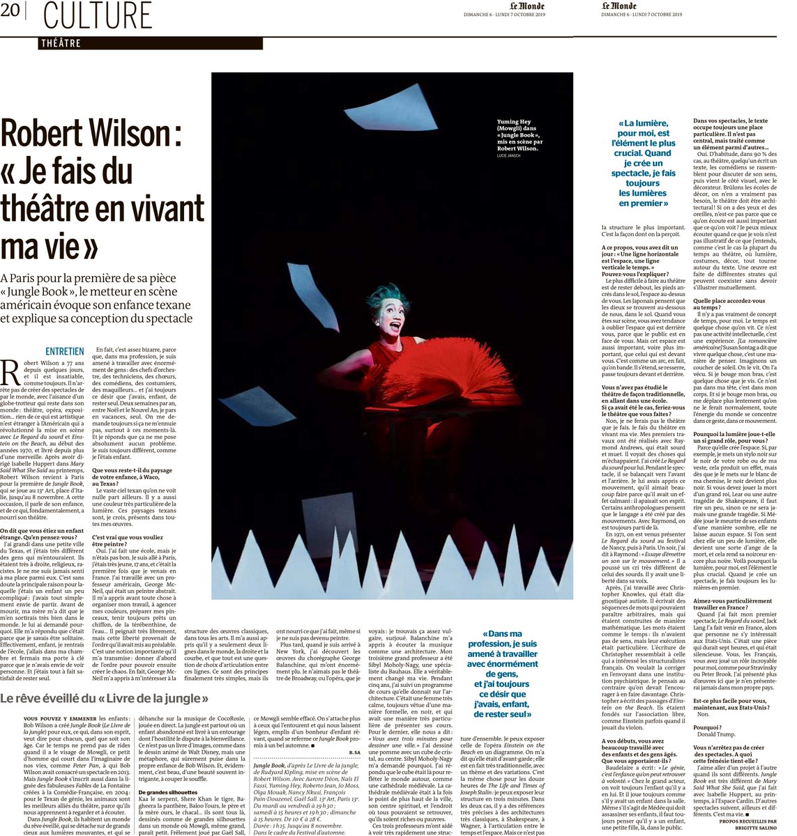 TheaVilleParis's tweet photo. #LPP #LePointPresse
Double article dans @lemondefr sur #JungleBook 🌴 @Bob___Wilson - @LaRealCocoRosie la création du #THDV à voir en famille (+ 8 ans) au #THDV au @le13emeart / @ItalieDeux jusqu'au 08.11 😉
Avec @FESTIVALAUTOMNE & @FFiminco
🎟️ https://t.co/XqEhlZg48N https://t.co/VxB1G5uQ0C
