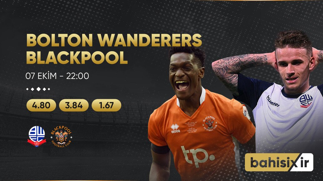 IxirBahis's tweet photo. İngiltere 1. Lig mücadelesinde Bolton, bugün 22:00'da Blackpool'u konuk ediyor.
#Bolton #Blackpool #Bahisixir https://t.co/dN5enTG1gR