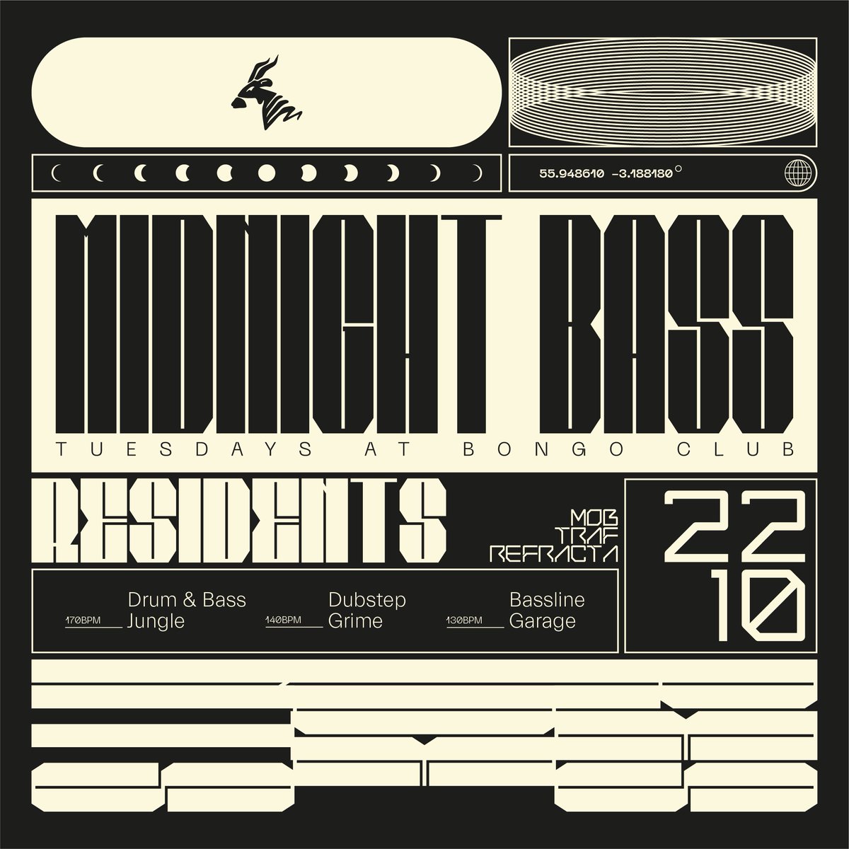 💪 Flexing our layout skills on a wee project for a electronic music clubnight at the Bongo Club. More here >> instagram.com/p/B3PcwRkDEvz/…