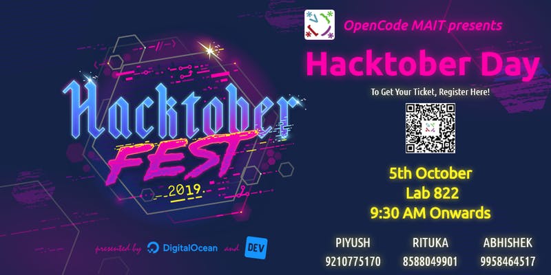 OpenCodeMAIT's tweet image. Another awesome event organized by OpenCode-MAIT took place yesterday! 🎊
#HacktoberfestAtMAIT saw a turnup of ~20 quick learning attendees, and got >45 PRs! That's insane for attendees totally new to VCSes!
Looking forward to more awesome events!
more pics in the thread 👇