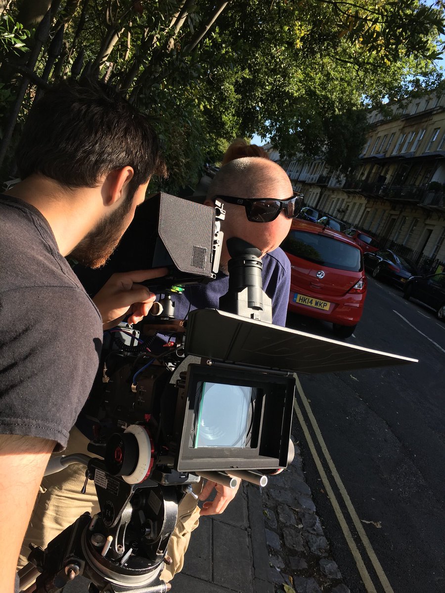 hanoverpictures's tweet photo. The awesome camera team for new short film, ‘Transient’, filming on the streets of Clifton, Bristol. DP: @cameramanuk1, 1st AC: James Melsome, 2nd AC: Dominika Zieba. Co-produced with @hhour Productions. #filmproduction #bristol #directing #sonyfs7 #selfimania https://t.co/ajf5igSQ6p