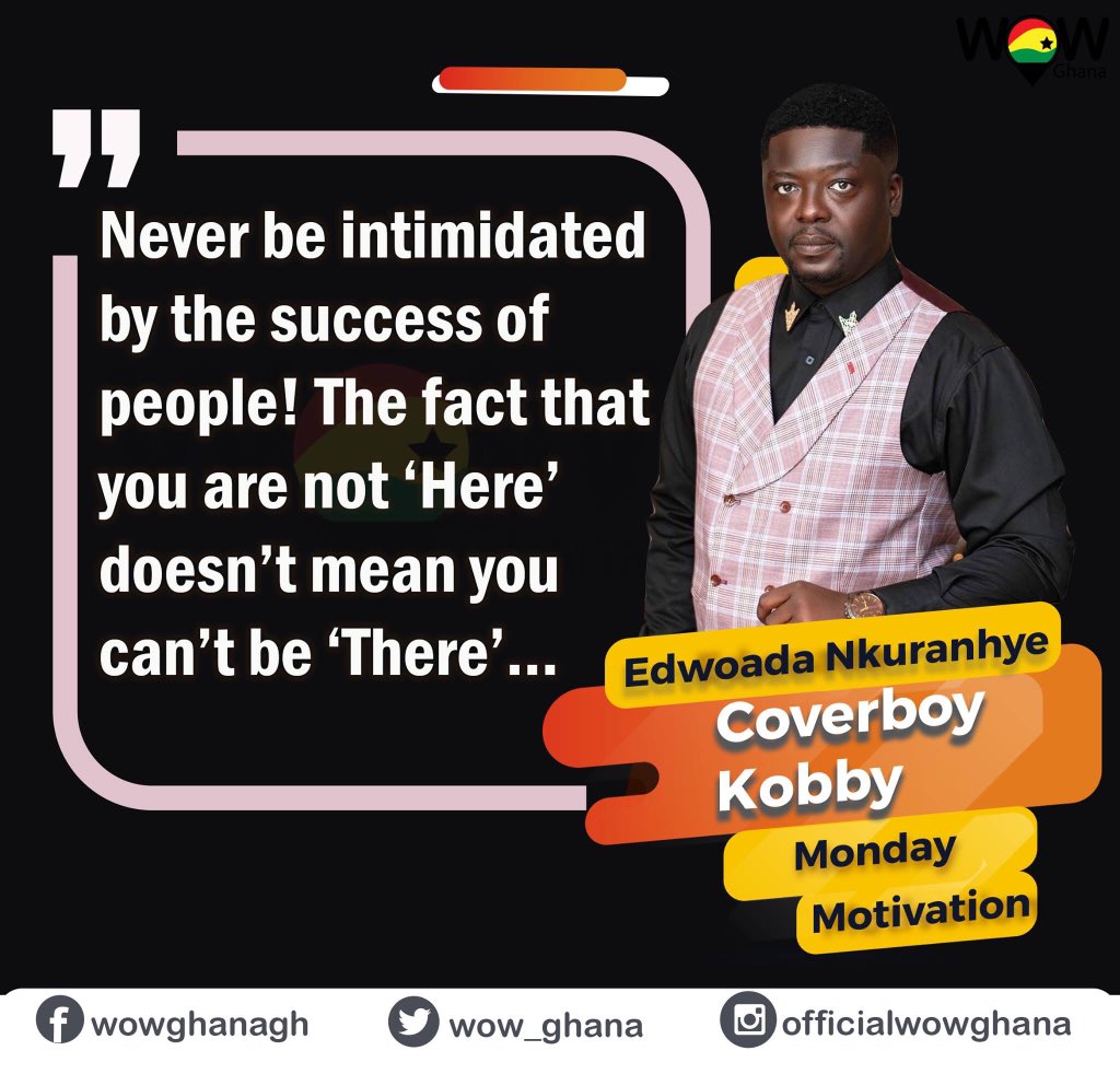 wow_ghana's tweet photo. #Mondaymotivation #Edwoada "Never be intimidated by..."- @coverboykobby #beinspired #bepositive #fashion #model #wowghana https://t.co/wWZYoA58Yv