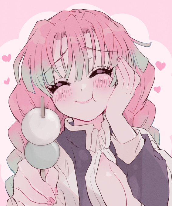 せなさんがTwitterに投稿した甘露寺蜜璃(鬼滅の刃)のイラスト。