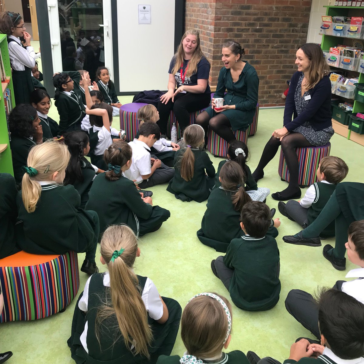 Greenfield_Sch_'s tweet photo. Thank you to Lizzie from @SurreyWT for visiting us this morning and delivering a great assembly. She met with our Future World Team and World Warriors to answer questions and learn more about Greenfield's plans to look after wildlife and the wider world.

#sustainability #eco https://t.co/ra4SACzCOl