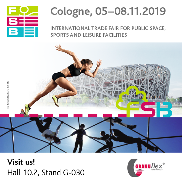 From 5 to 8 November, <a href="/Granuband/">GRANUBAND</a> will attend at <a href="/fsbcologne/">FSB Cologne</a> 
Our team will present the latest innovations in sustainable rubber fitness floorings and high end SBR infill. 

The Granuflex stand is located in hall 10.2, stand G-030. 

#FSBCologne #FSB #Köln