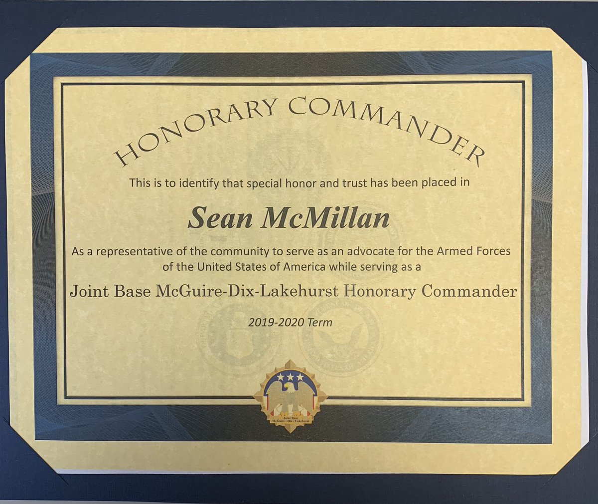 Dr. Mc Millan is honored 2 be named to a 3rd honorary commandership <a href="/jointbasemdl/">JointBaseMDL</a> - He will pair w/ the 305th Air Mobility Wing under Col. Mary Teeter.
Professional Orthopedics <a href="/VirtuaWellness/">Virtua Community Health & Wellness</a> has the privilege of treating our servicemen &amp; servicewoman. #virtua #jbmdl #orthopedic