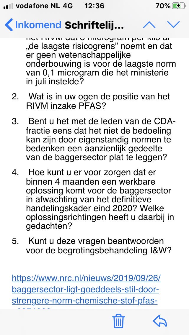 #PFAS legt de #bouwsector en #waterbouwsector plat! Spoedige oplossing dringend gewenst!