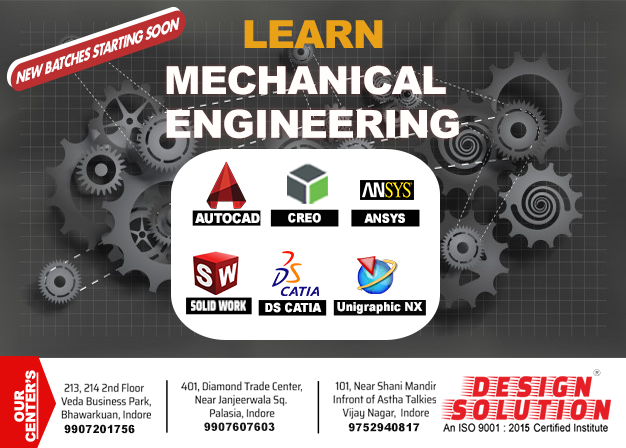 Designsolutiona's tweet photo. Learn Mechanical Engineering Cad Software.
NEW BATCHES STARTING SOON!!
Join Now!
๐ค For Free Demo Classes Call Us At : 990-760-760-3, 9907201756
๐ง Email Us At : info@designsolutionhub.com
#JoinDesignSolution | #LearnAtDesignSolution |
#engineer | #engineerlife https://t.co/ZTweQqHA32