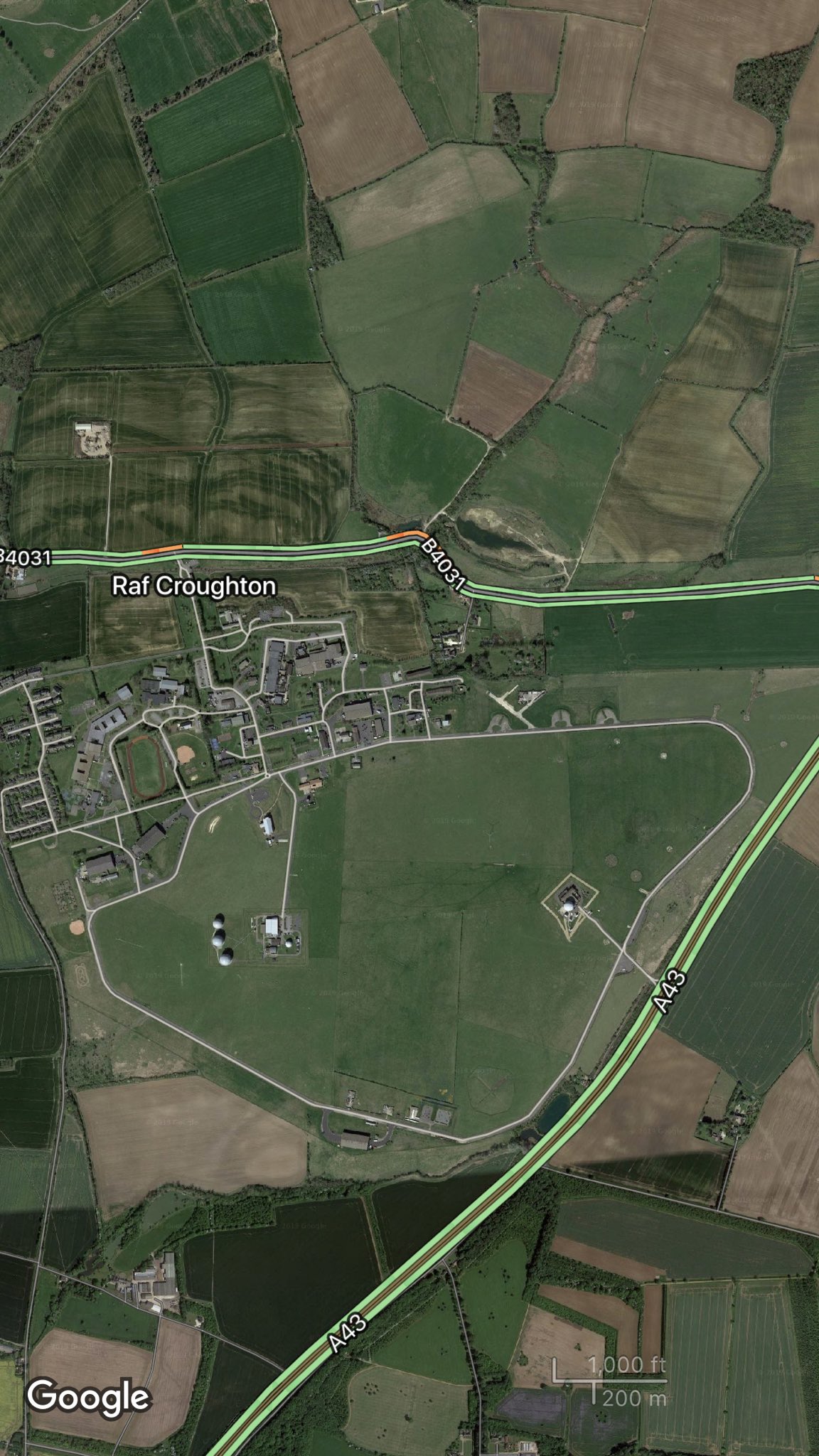 raf croughton map