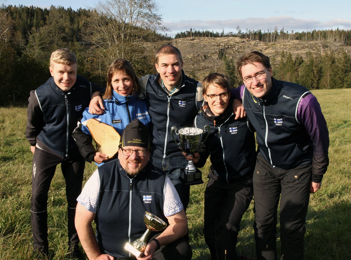 European Cup of Trail Orienteering 2019 won with full points. Supporting group behind won Nordic Match. Photo <a href="/EskoJunttila/">Esko Junttila</a>