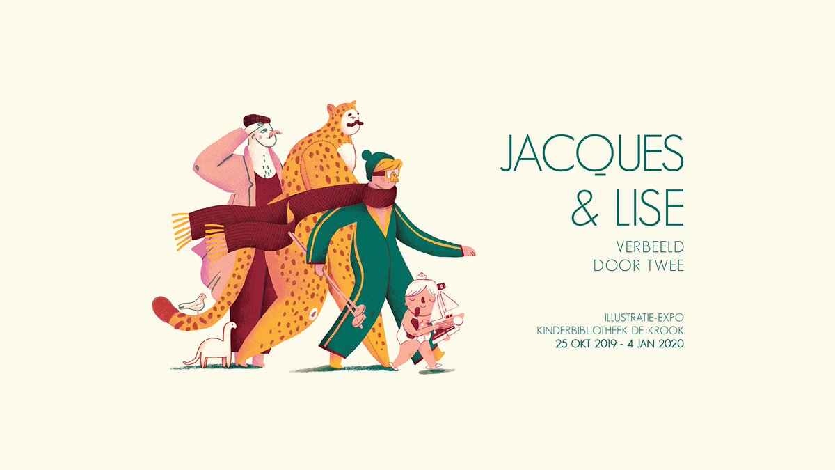 Over twee weken in de kinderbibliotheek van <a href="/bibdekrook/">Bibliotheek De Krook</a>: de eerste illustratie-expo van drievoudig Global Illustration Award-winnaars Jacques &amp; Lise. #verbeelddoortwee