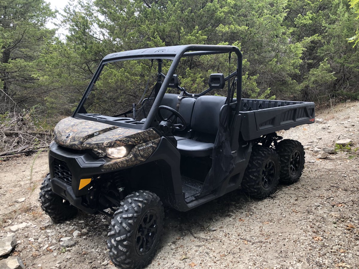 ATVESCAPE's tweet photo. Our first ride around the ATV ESCAPE proving grounds in the @CanAm Defender 6x6 makes for a good day π. #livingitup #werebuiltforthis #canam #canamdefender #canamdefender6x6 #defender6x6 #utv #utvlife #utvriding #offroad #offroading #atvescape #atvutvescapemagazine https://t.co/V2Buqt0w4g