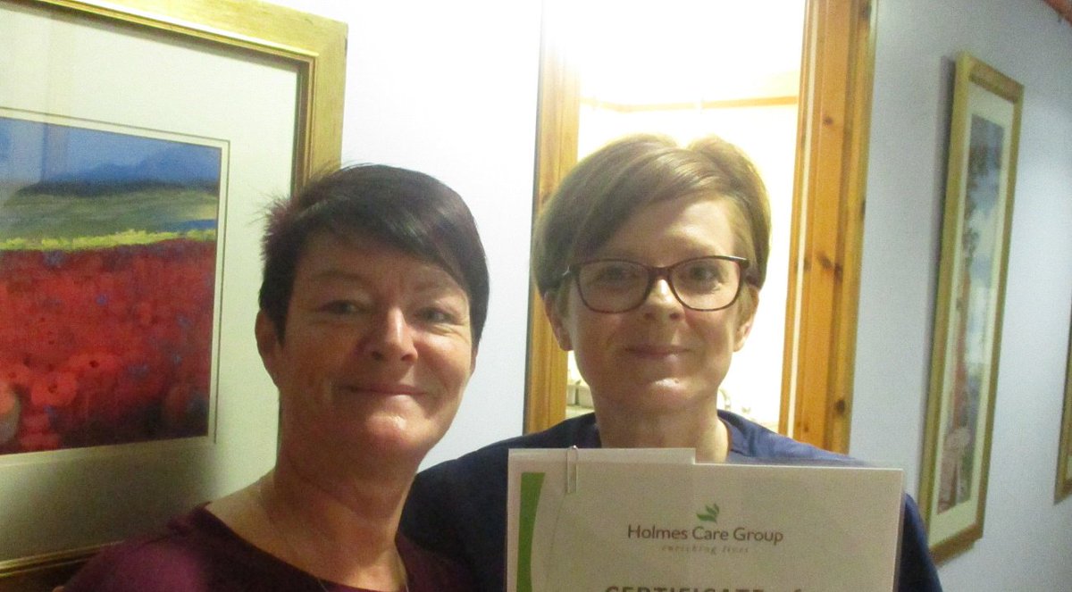 HolmesCareGroup's tweet photo. Here's Calum, Linda and Joe from #Heatherfield being awarded their recognition certificates during our Staff Appreciation event. Thank you for always going the extra mile to make someones day a little brighter #staffappreciation #employeeengagement https://t.co/Wma0frSqZP