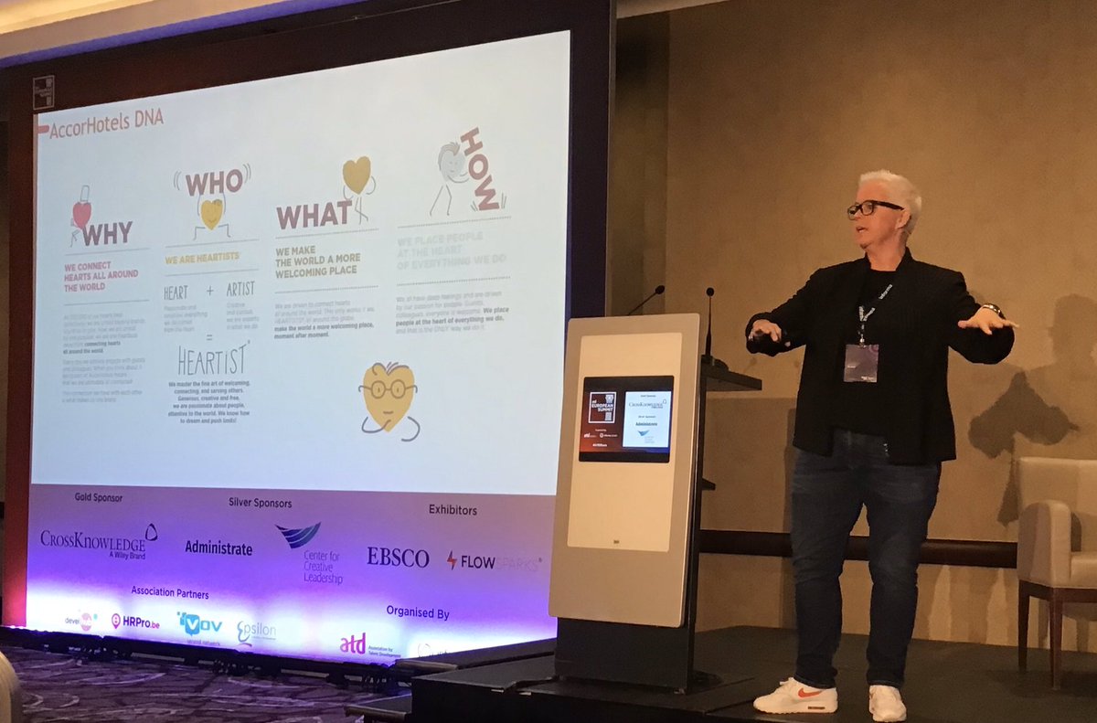 Jeanne of @BrainBakery is full of energy at #atdeuro. The cultural transformation of Accord-Hotels <a href="/VOVnetwerk/">VOV lerend netwerk</a>