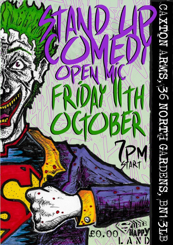 SHL Open Mic this week Friday 11 October
@ The Caxton Arms
Shenanigans and Laughs guaranteed
Comedy Harder!!! Party Harder!!!!
Doors: 7pm
Starts: 8pm
