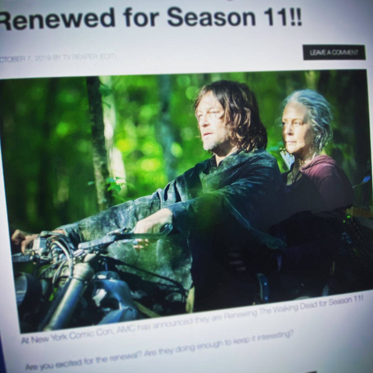 CancelRenew_TV's tweet photo. #thewalkingdead #renewed for Season 11 by #amc read more >> https://t.co/UgRaWLwszn https://t.co/vvLWjeozYs