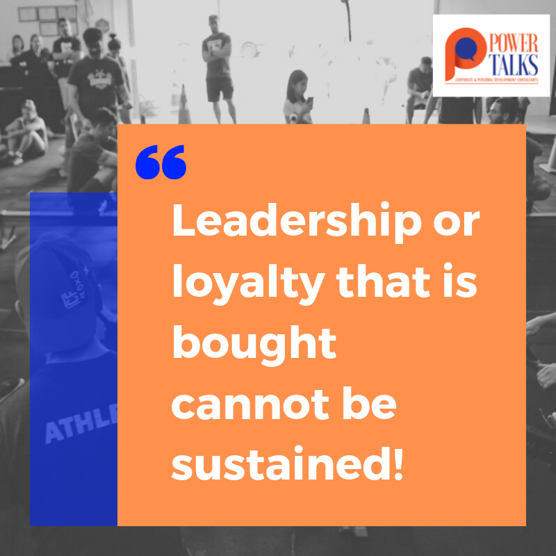 PowerTalksInt's tweet photo. Today many leaders are insecure because they got into office and stay in office by leading by coercion, whereby they pay people off to always support them. Leadership or loyalty that is bought cannot be sustained!
#PowerBytes https://t.co/JBzi3jkGJe