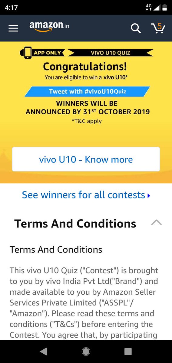 PPitlawar's tweet photo. #vivoU10Quiz https://t.co/6UhbE2I75i