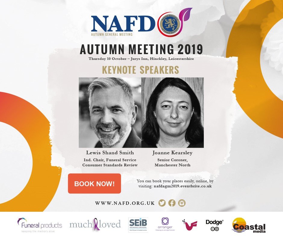 NAFD UK (@nafd_uk) on Twitter photo As well as <a href="/funeralguideUK/">Funeral Guide</a> and <a href="/arrangerdotcom/">Arranger</a>, we are also grateful to sponsors <a href="/SEIB_Insurance/">SEIB Insurance</a>, <a href="/FuneralProduct/">Marijan Budig</a>, @MuchLovedUK, coastal-media.co.uk, dodge-uk.com and signaturearomas.co.uk for their support of this week's Autumn General Meeting. As well as <a href="/funeralguideUK/">Funeral Guide</a> and <a href="/arrangerdotcom/">Arranger</a>, we are also grateful to sponsors <a href="/SEIB_Insurance/">SEIB Insurance</a>, <a href="/FuneralProduct/">Marijan Budig</a>, @MuchLovedUK, coastal-media.co.uk, dodge-uk.com and signaturearomas.co.uk for their support of this week's Autumn General Meeting.