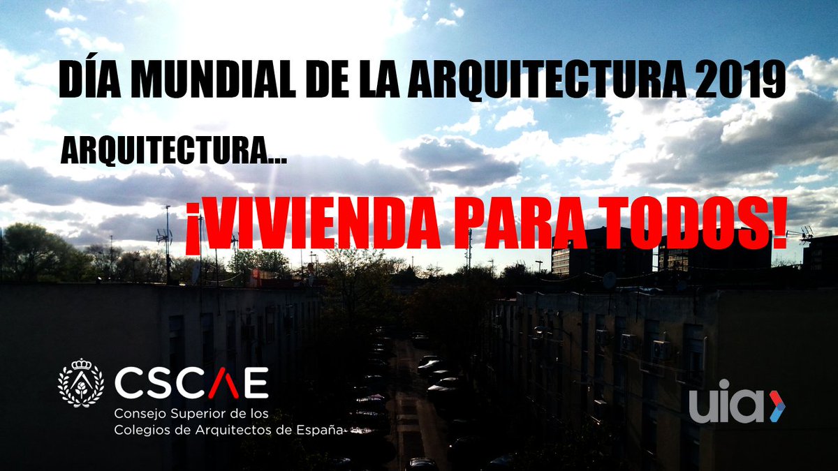 Los arquitectos celebran el Día Mundial de la Arquitectura mostrando su compromiso para resolver los problemas de vivienda en España

El lema de este año es “Arquitectura… vivienda para todos”

➡️ cscae.com/index.php/cono…