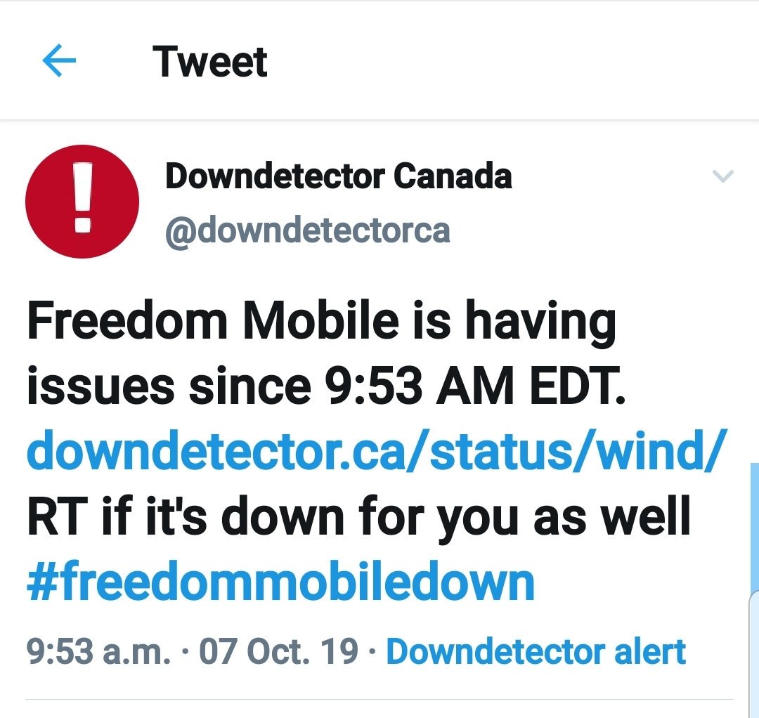 THEUGLYTRUTHCA's tweet photo. 🌏 #TheUglyTruth 🌏
Service down today since 9:45am😖

#freedommobile
@freedomsupport
@FreedomMobile https://t.co/wGP4CwDtu2