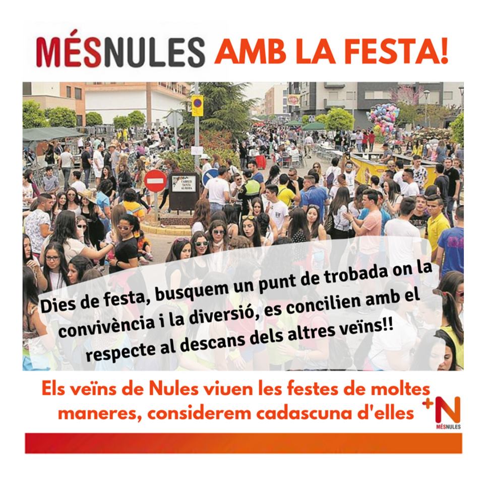mesnules's tweet photo. 🔸️ És l'hora de viure i gaudir de les festes patronals de #Nules.
🔸️ De compartir moments junts, 👉però també de fer-ho amb responsabilitat i permetent que els nostres veïns puguen conciliar les celebracions amb la vida laboral i el descans.🤗
➡️Per unes festes en harmonia⬅️ https://t.co/3bspj98p1z